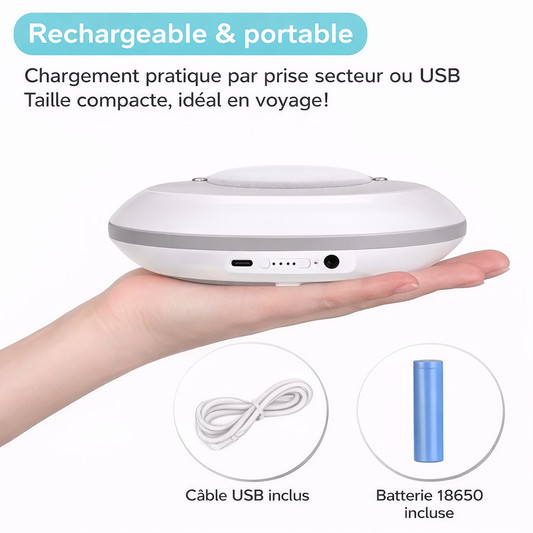 Machine à bruit blanc - 28 sons apaisants