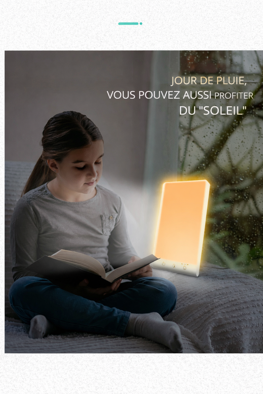 Lampe de luminothérapie 10 000 lux compact