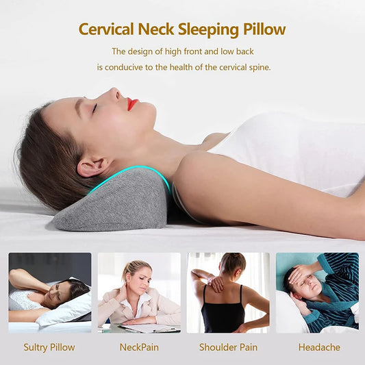 Oreiller Cervical Ergonomique – Mousse à Mémoire de Forme