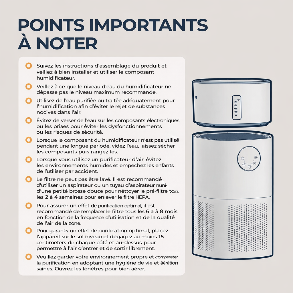 Purificateur d’air premium haute performance