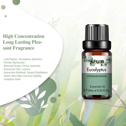 Huile Essentielle 100% Naturelle 10ml – Aromathérapie & Diffuseur