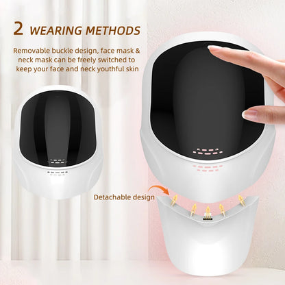 Masque LED de Photothérapie 7 Couleurs – Soin Visage & Cou Anti-Âge