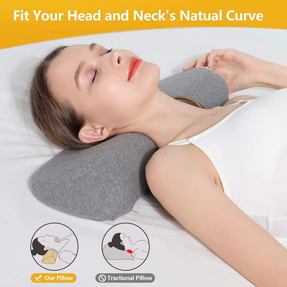 Oreiller Cervical Ergonomique – Mousse à Mémoire de Forme