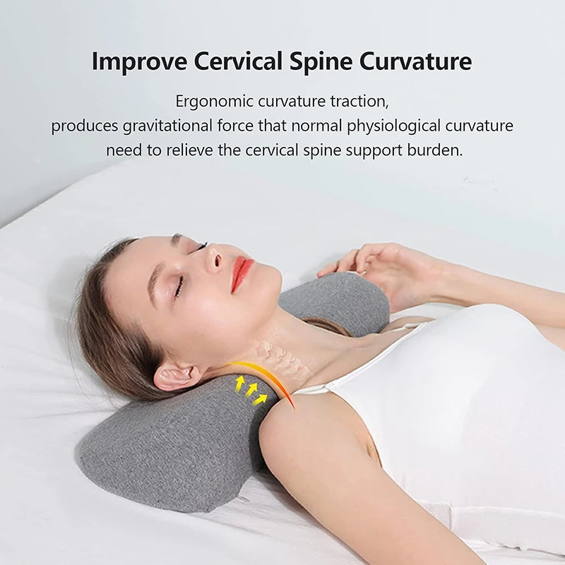 Oreiller Cervical Ergonomique – Mousse à Mémoire de Forme