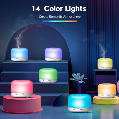 Diffuseur d'Huiles Essentielles Bois Naturel 500ml – Aromathérapie & Ambiance Apaisante